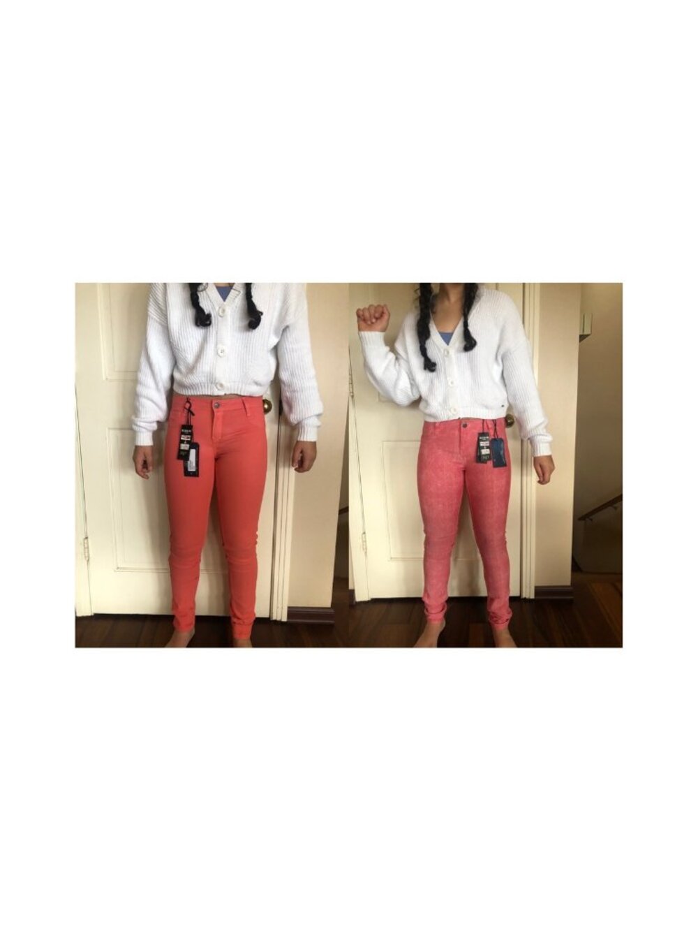 BLEULAB Detour Reversible Legging Guava Orange Skinny NWT Sizes 24 to 27